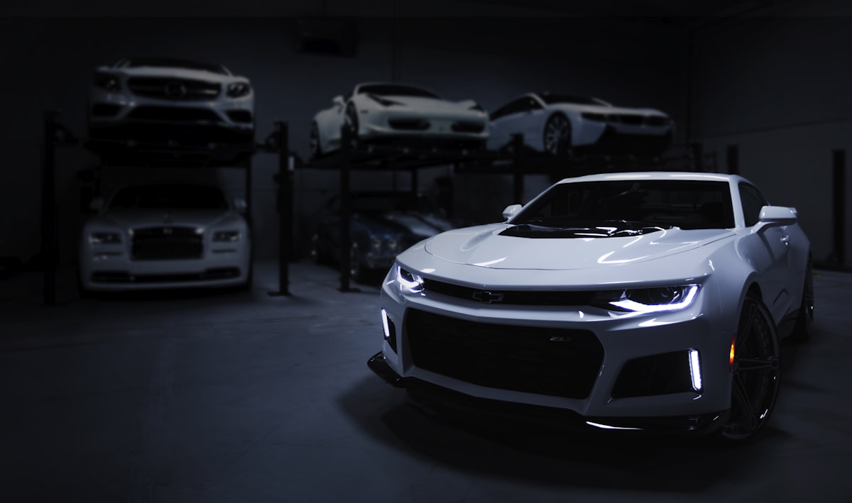Premium auto in showroom
